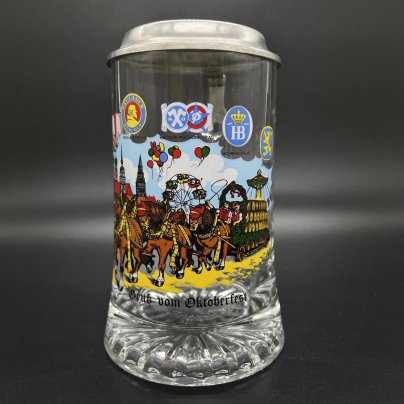 Кружка пивная с крышкой "Gruss vom Oktoberfest"
