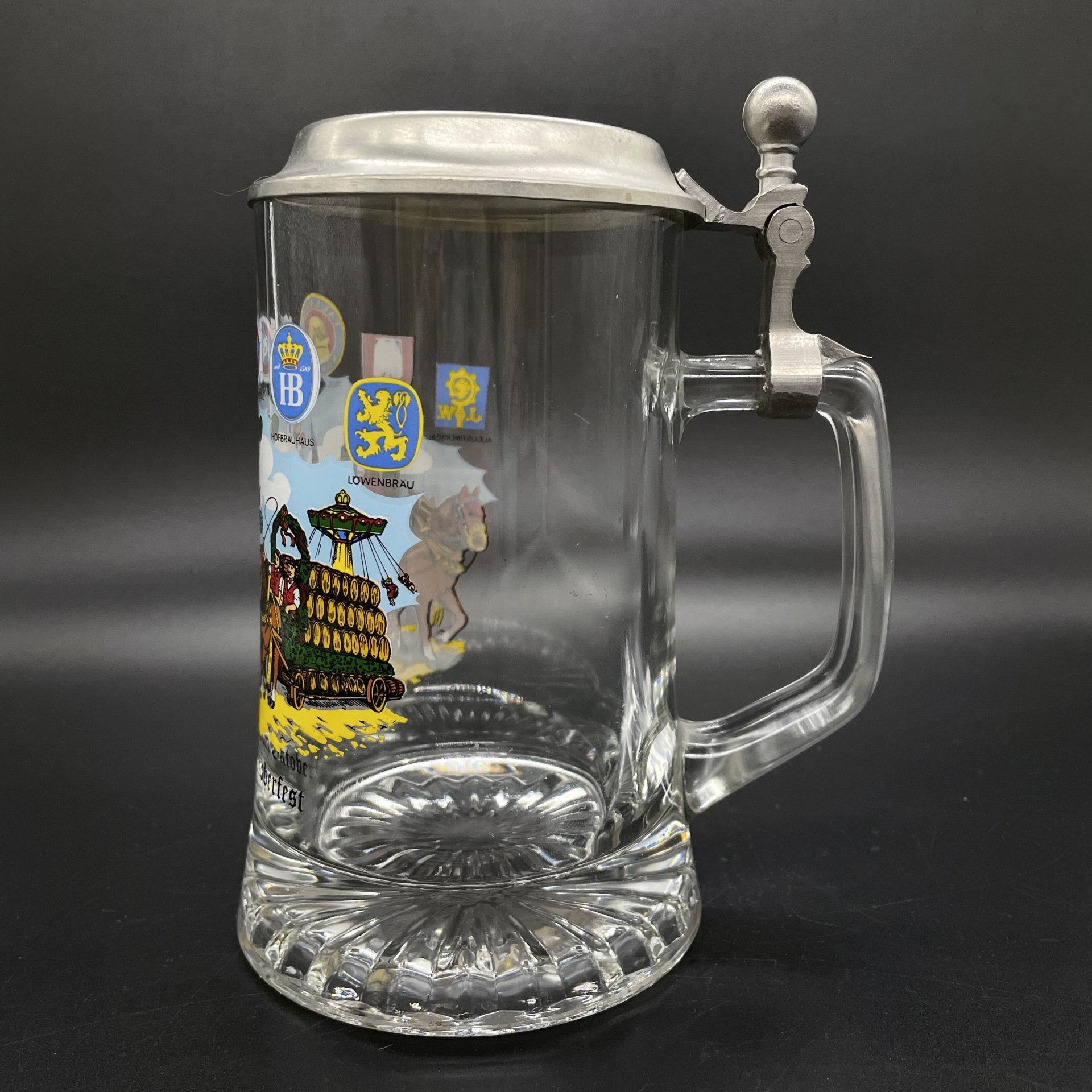 Кружка пивная с крышкой "Gruss vom Oktoberfest"
