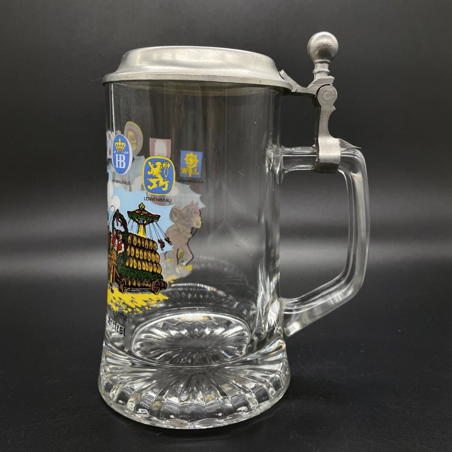 Кружка пивная с крышкой "Gruss vom Oktoberfest"