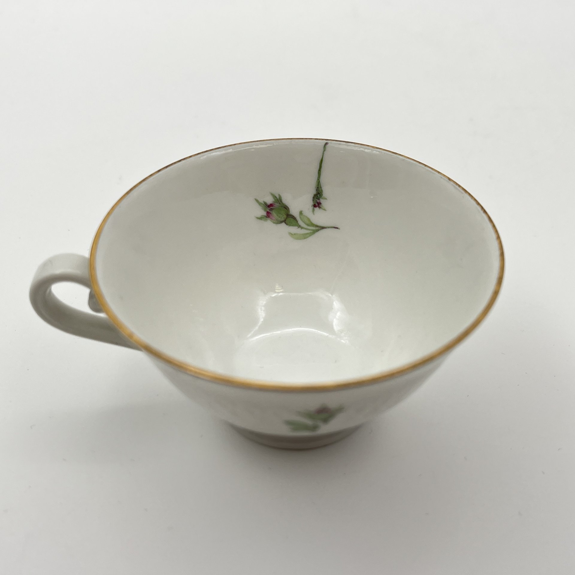 Сервиз кофейный на 6 персон (15 предметов), украшенный изображением розы (серия "Elizabeth"), фарфор, деколь, золочение, Seltmann Weiden, Германия, 1950-1970 гг.