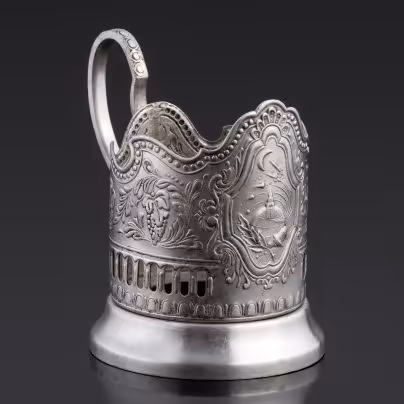 Подстаканник "Советский космос", Кольчугинский завод цветных металлов