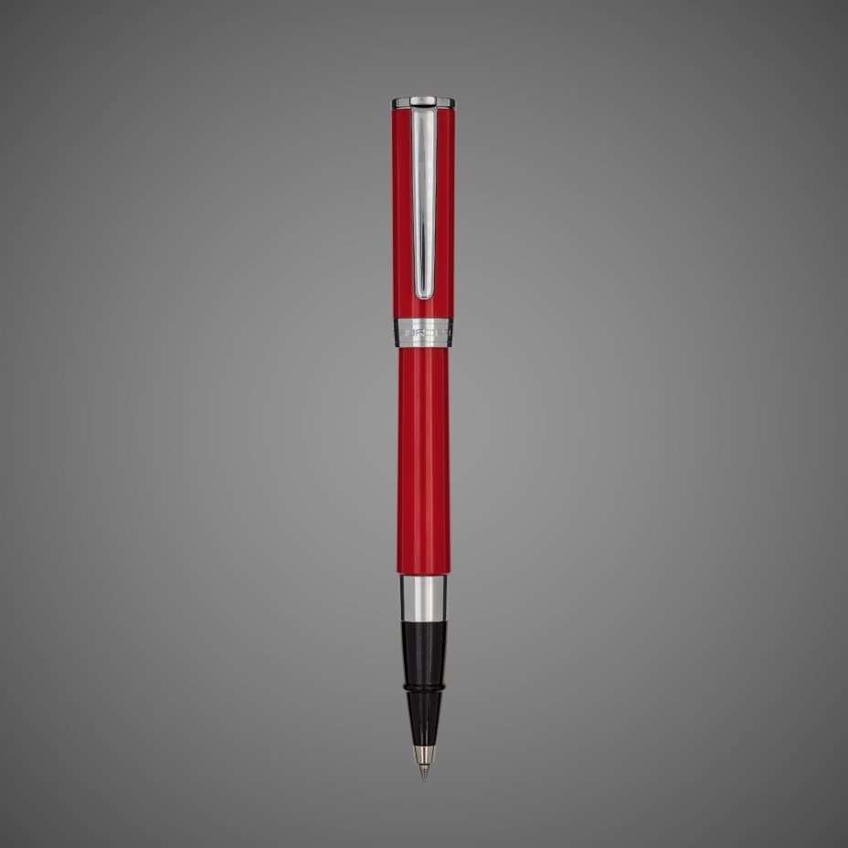 Ручка-роллер Aurora TU Resin Red CT, в подарочной коробке, Лаки и смолы: смола, хром