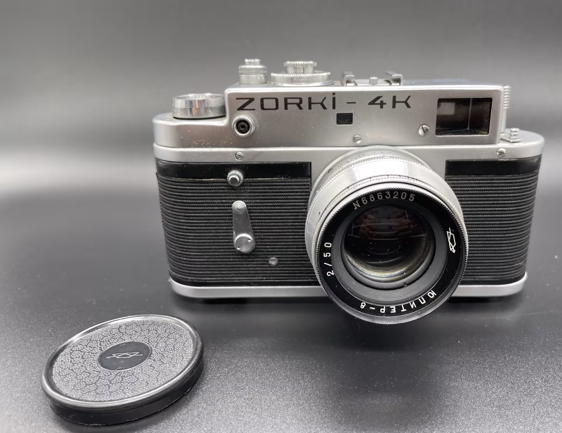 Фотоаппарат "Зоркий-4К" с объективом "Юпитер-8" в оригинальном кофре, Красногорский механический завод (КМЗ)