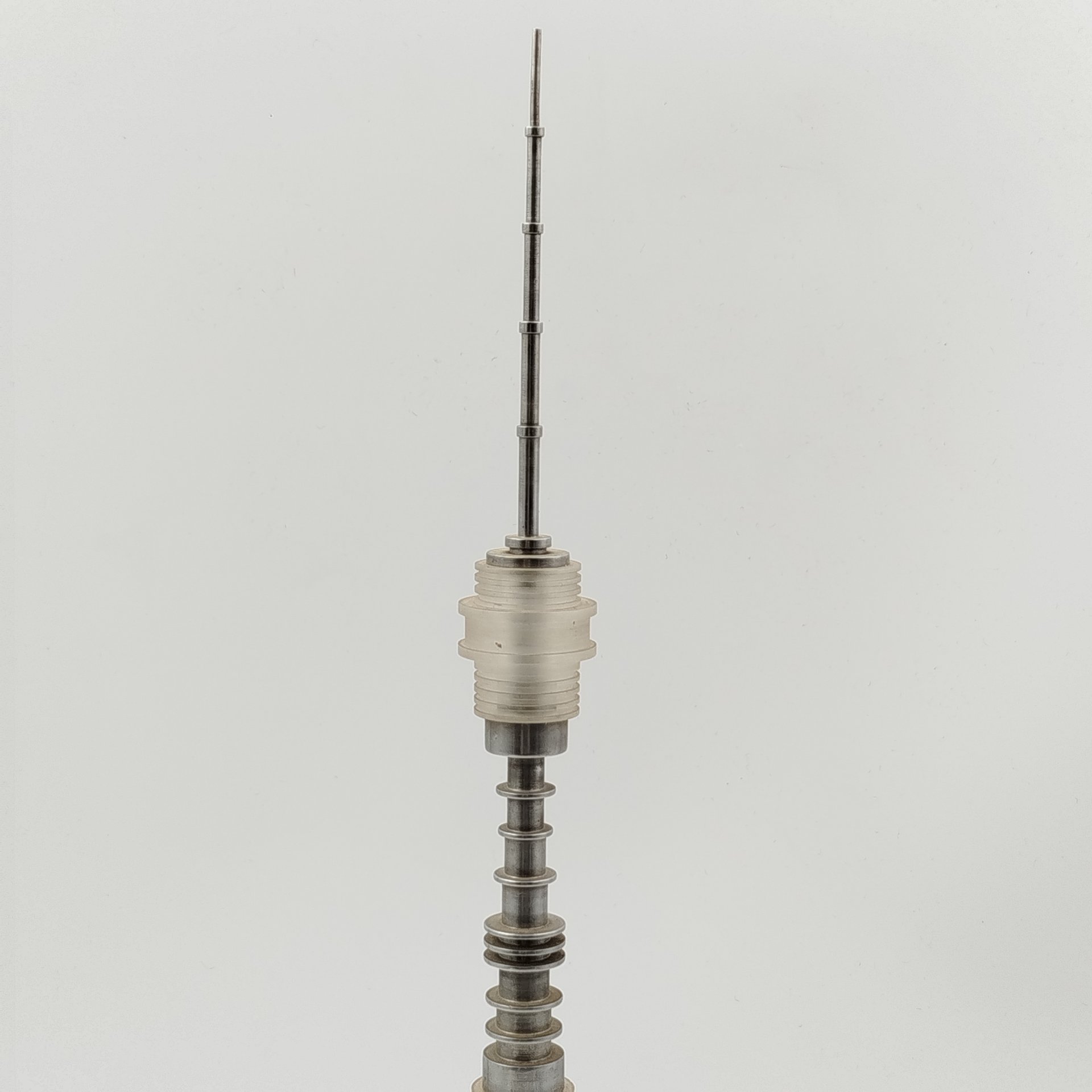 Статуэтка (настольный декор) "Останкинская телебашня", металл, композитный материал, СССР, 1970-1980 гг.