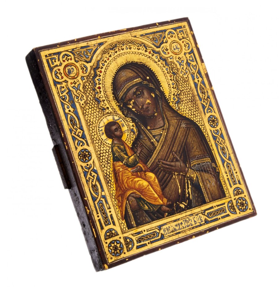 Икона Божией Матери "Иерусалимская", дерево, Российская Империя, 1880-1910 гг.