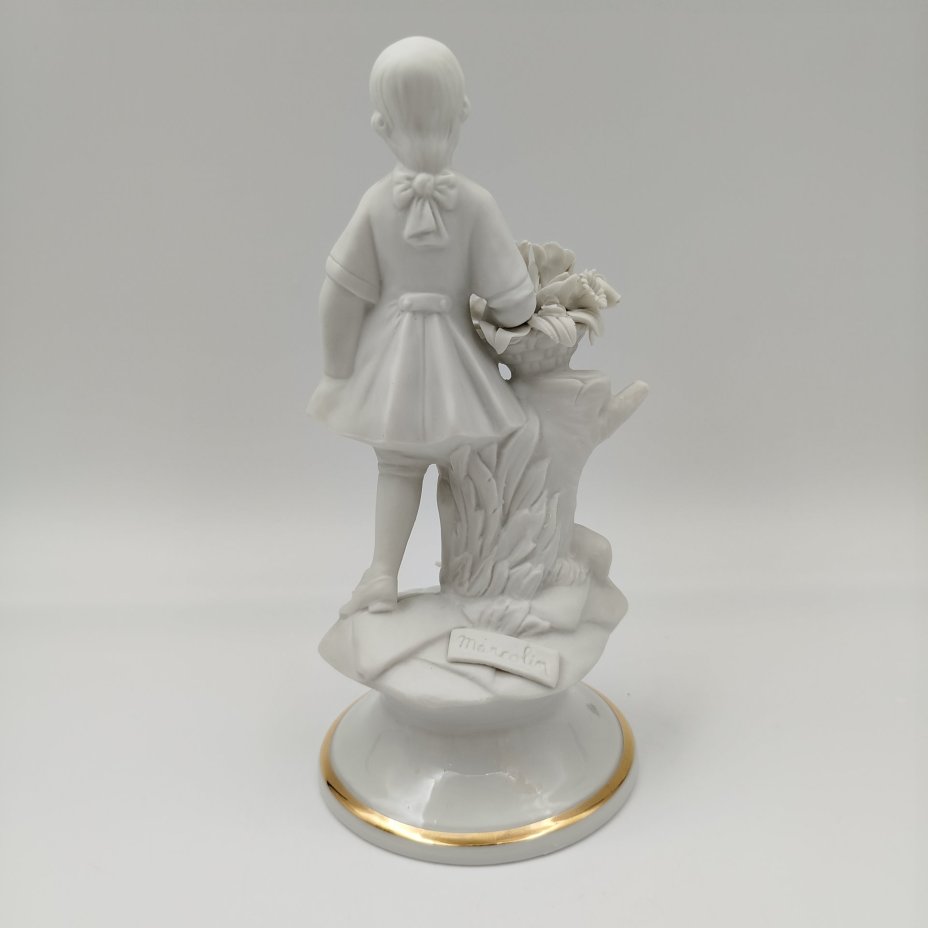 Статуэтка "Юный кавалер с букетом цветов", бисквит, золочение, Capodimonte (Каподимонте), Италия, 1970-1990 гг.