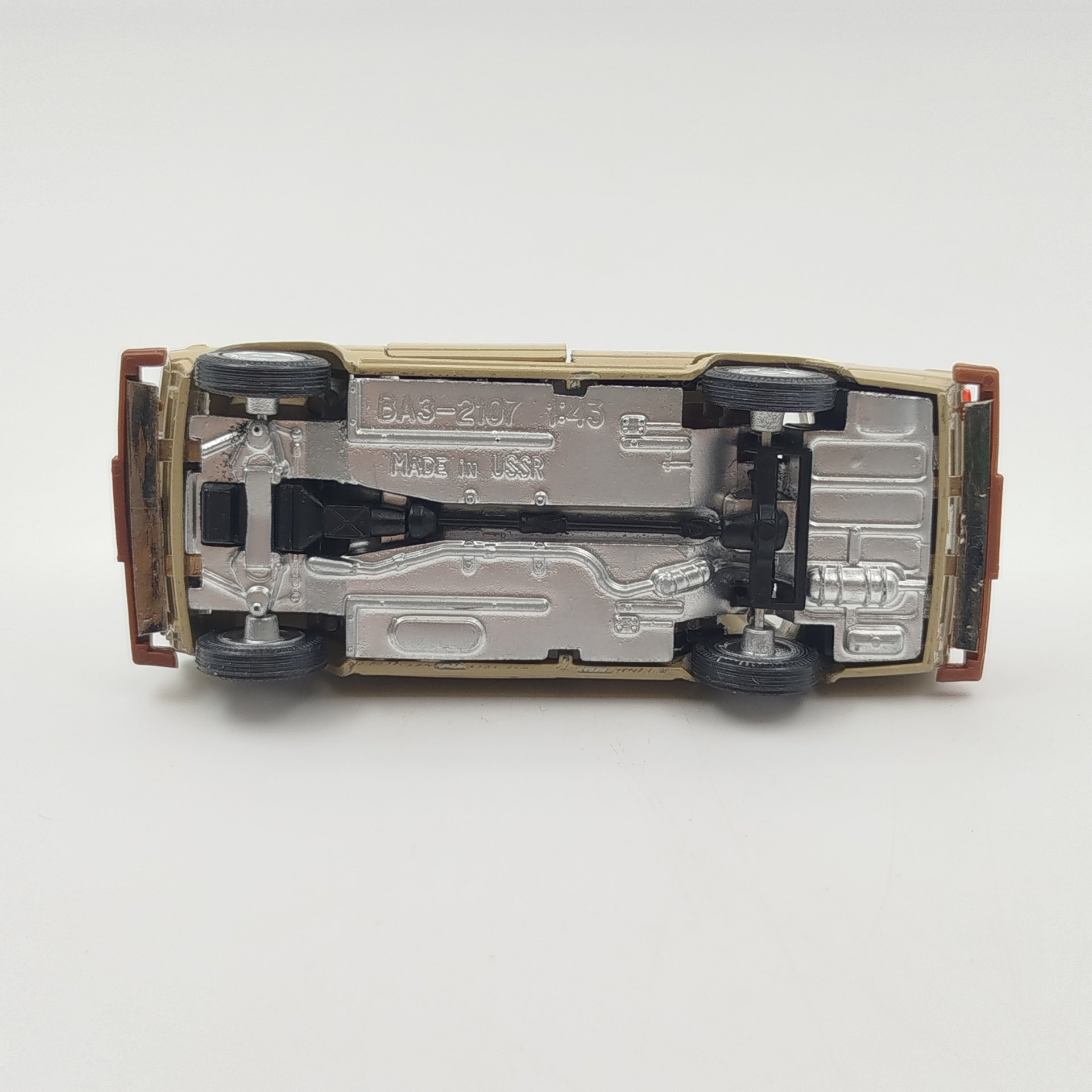 Модель автомобиля "ВАЗ-2107", авторский, металл, пластик, картон, печать, СССР, 1980-1990 гг.