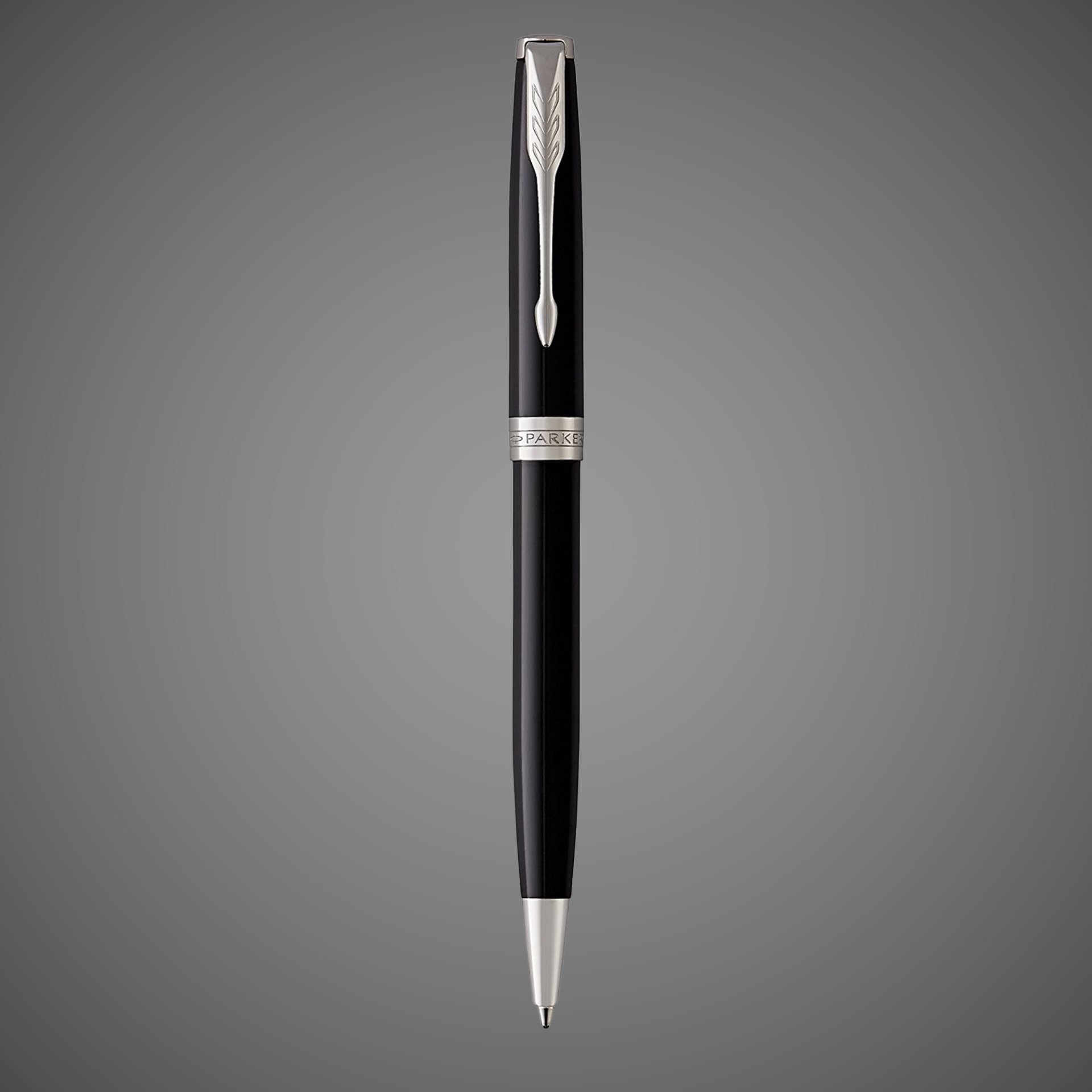 Шариковая ручка Parker Sonnet , Lacquer Deep Black CT, стержень: M, цвет чернил: black , в подарочной упаковке, Лаки и смолы: лак, латунь, нержавеющая сталь, палладий