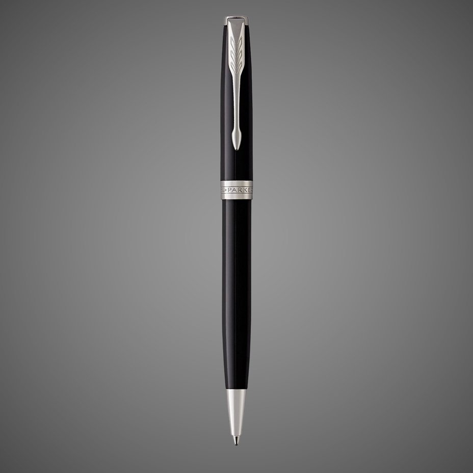 Шариковая ручка Parker Sonnet , Lacquer Deep Black CT, стержень: M, цвет чернил: black , в подарочной упаковке, Лаки и смолы: лак, латунь, нержавеющая сталь, палладий