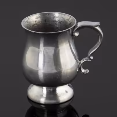 Молочник лаконичной формы с фигурной ручкой, English Pewter Company, English Pewter Company