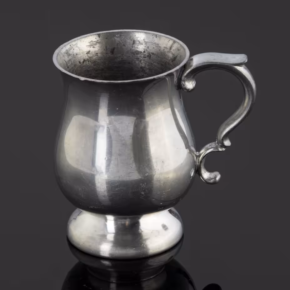 Молочник лаконичной формы с фигурной ручкой, English Pewter Company, English Pewter Company