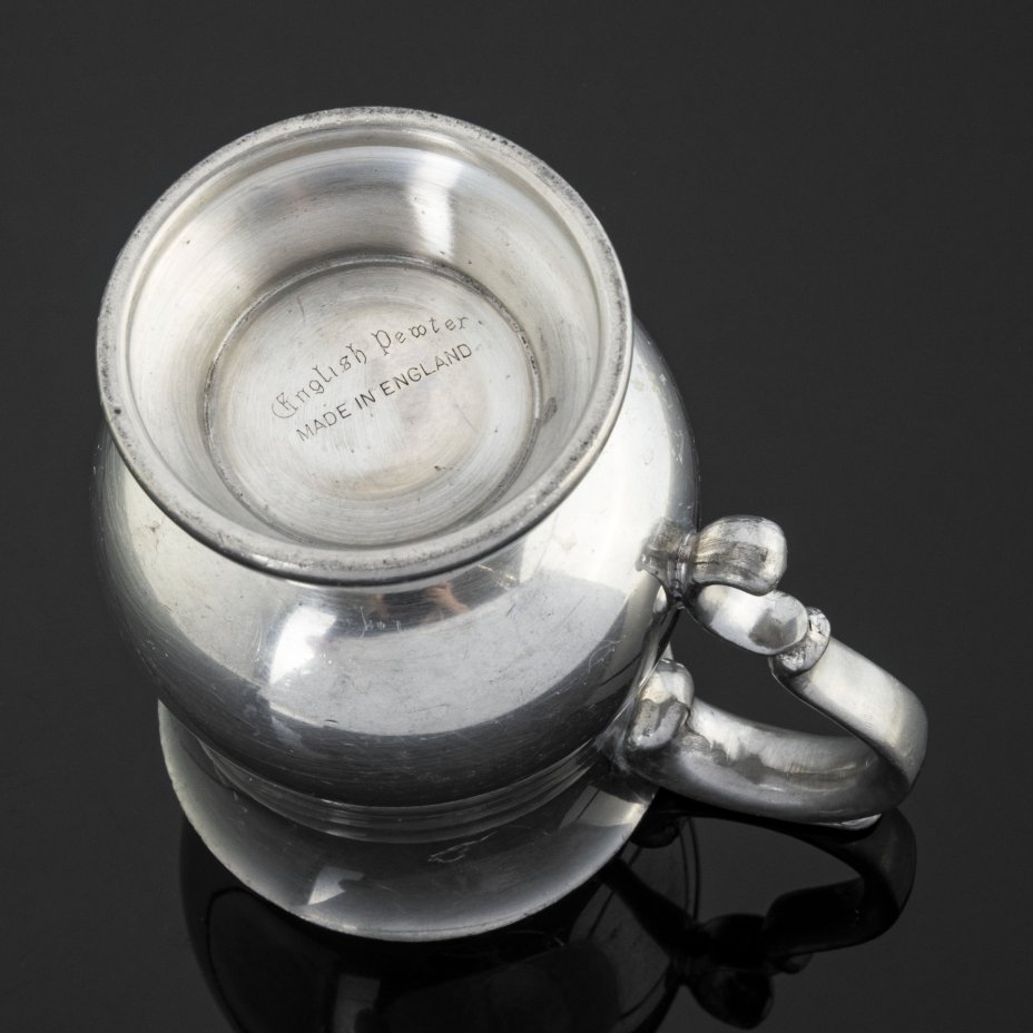 Молочник лаконичной формы с фигурной ручкой, English Pewter Company, English Pewter Company