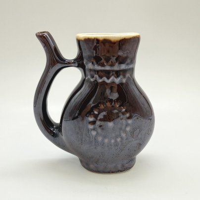 Поильник с рельефным декором, керамика, крытьё, СССР, 1980-1990 гг.