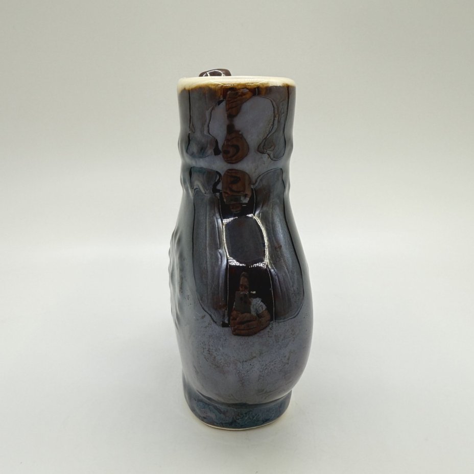 Поильник с рельефным декором, керамика, крытьё, СССР, 1980-1990 гг.