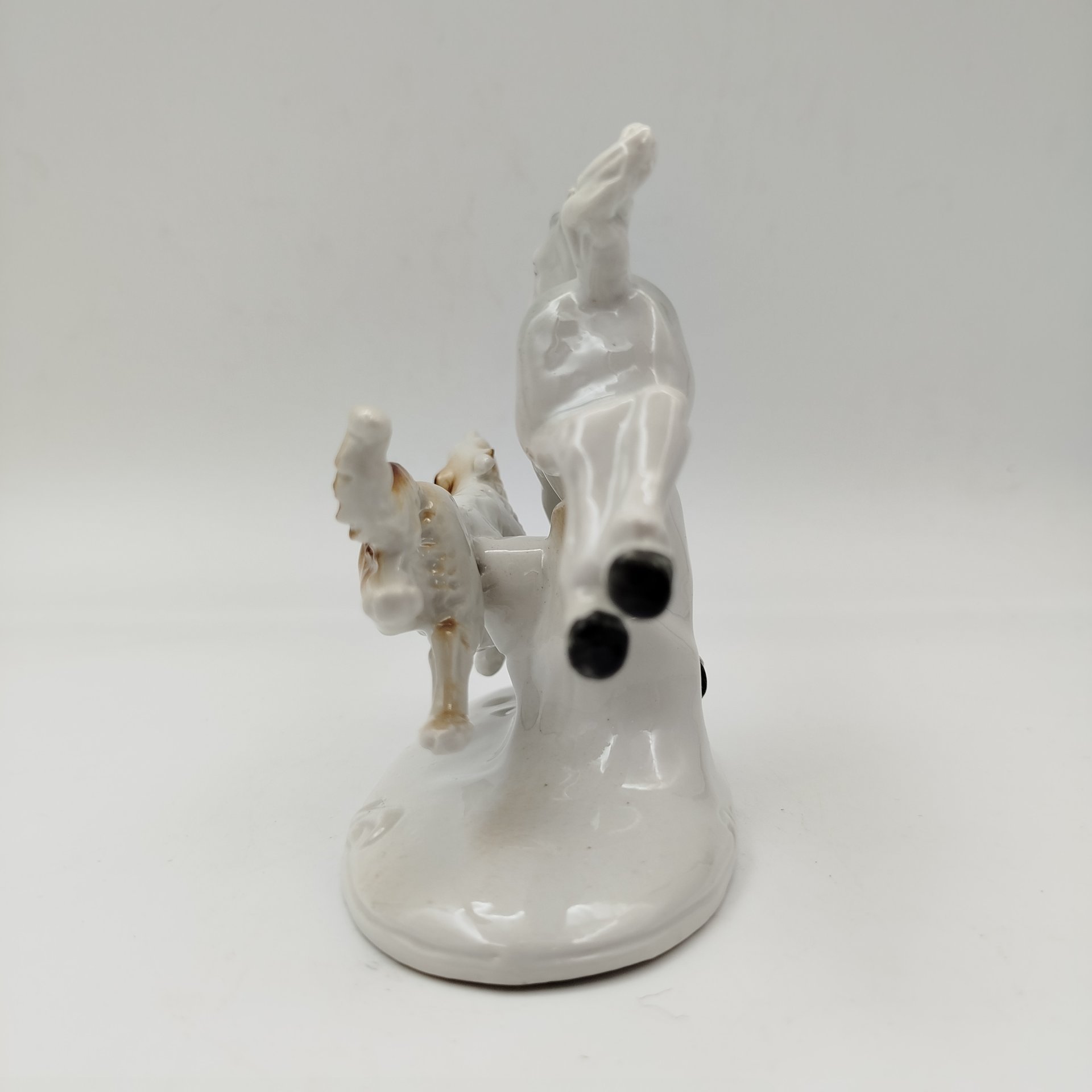 Статуэтка "Жеребенок с борзой", фарфор, роспись, Германия, 1950-1980 гг.