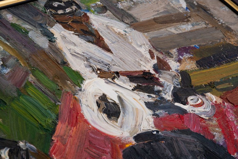 Картина "Чаепитие" в раме  411 x 560 x 15, Художник Токарев В.Ф.