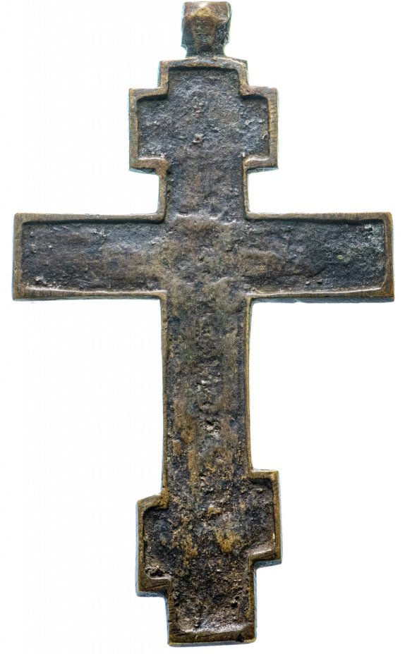 Крест "Распятие Христово", бронза, литье, эмали, Российская Империя, 1850-1890 гг.