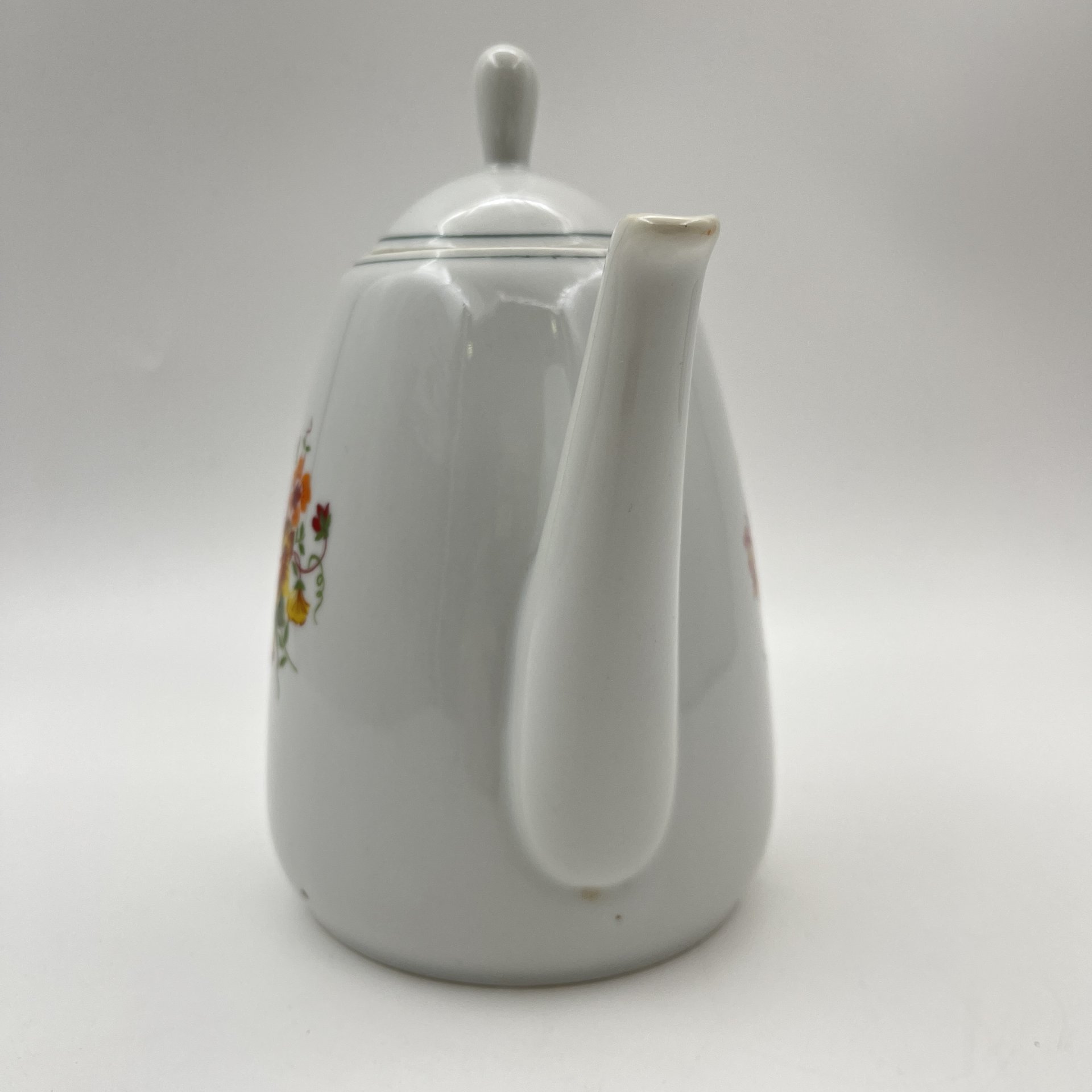 Чайник с цветочным декором, Cluj-Napoca Porcelain