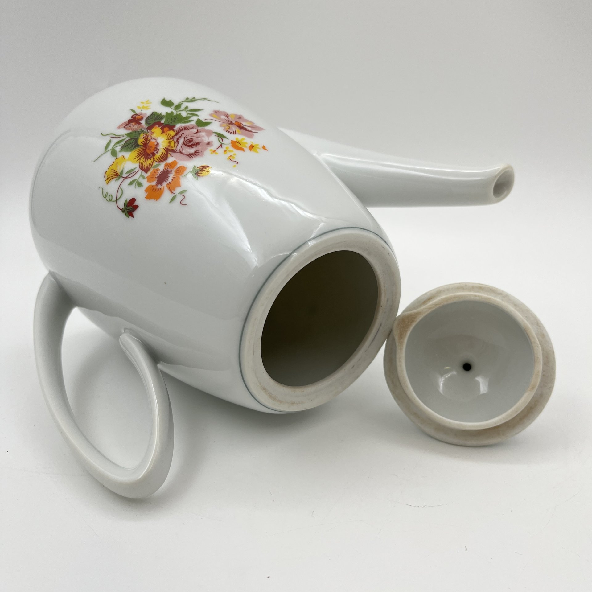 Чайник с цветочным декором, Cluj-Napoca Porcelain