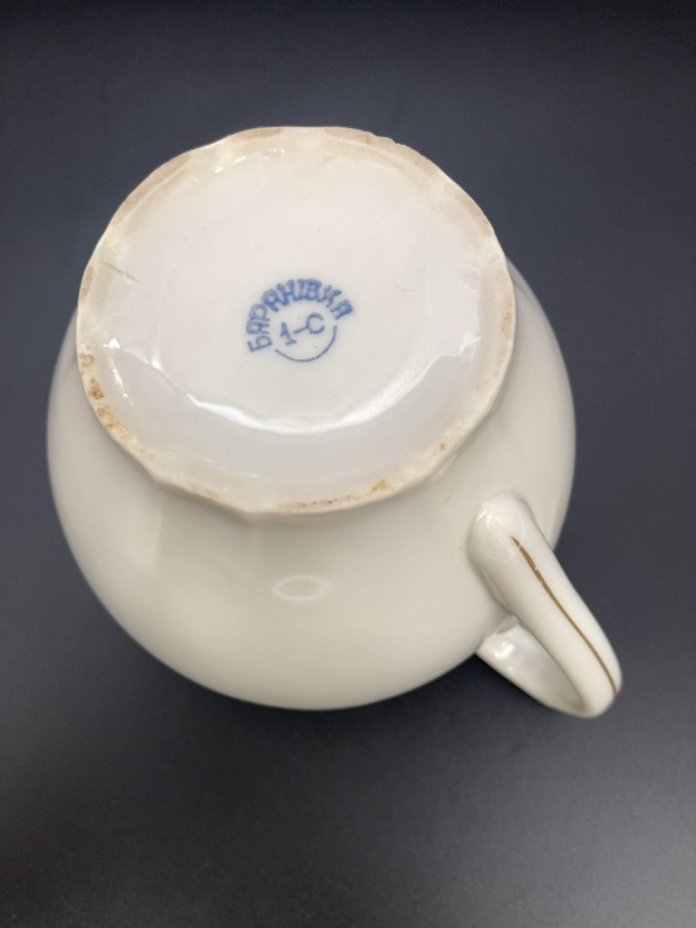 Молочник, Барановка, фарфор, Барановский фарфоровый завод, СССР, 1950-1970 гг., Барановский фарфоровый завод