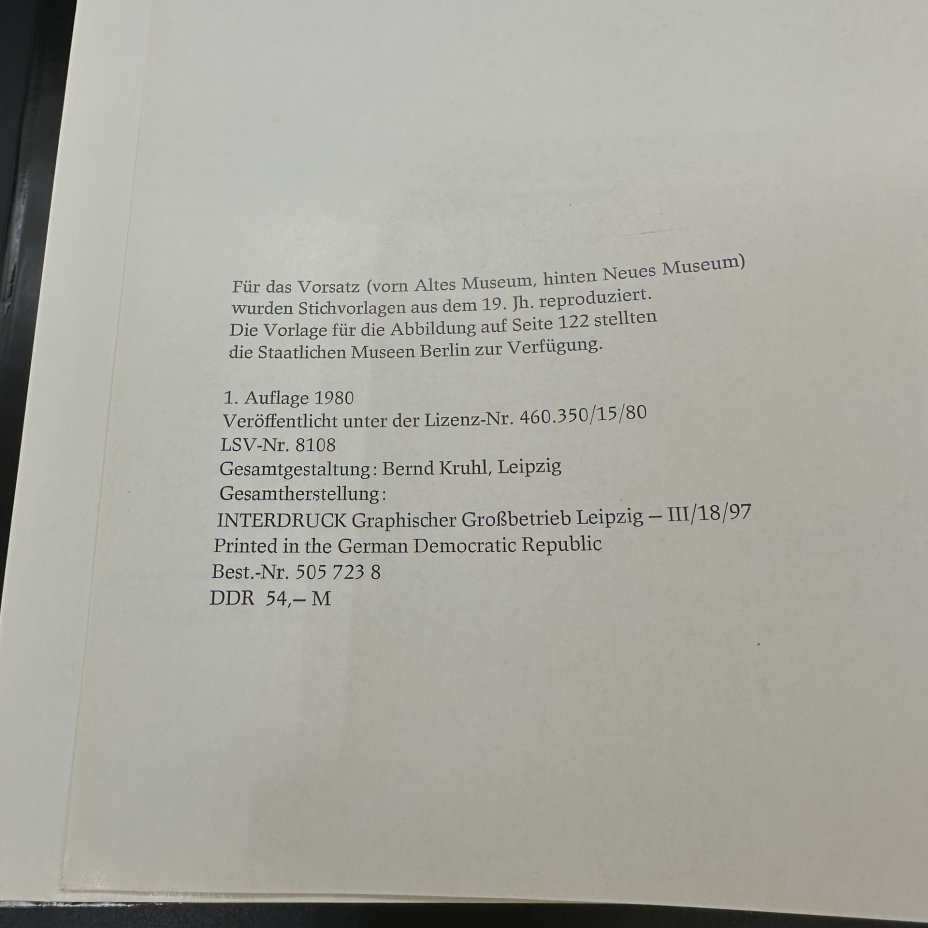 Альбом "Berlin Museumsinsel", Gerhard R. Meyer, Gerhard Murza