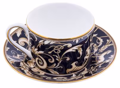 Пара чайная "Cornuopia", фарфор, деколь, мануфактура "Wedgwood", Англия, 2000-2020 гг.