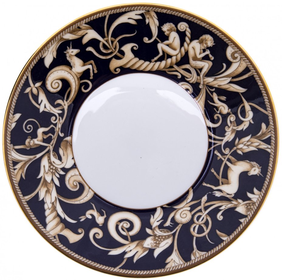 Пара чайная "Cornuopia", фарфор, деколь, мануфактура "Wedgwood", Англия, 2000-2020 гг.