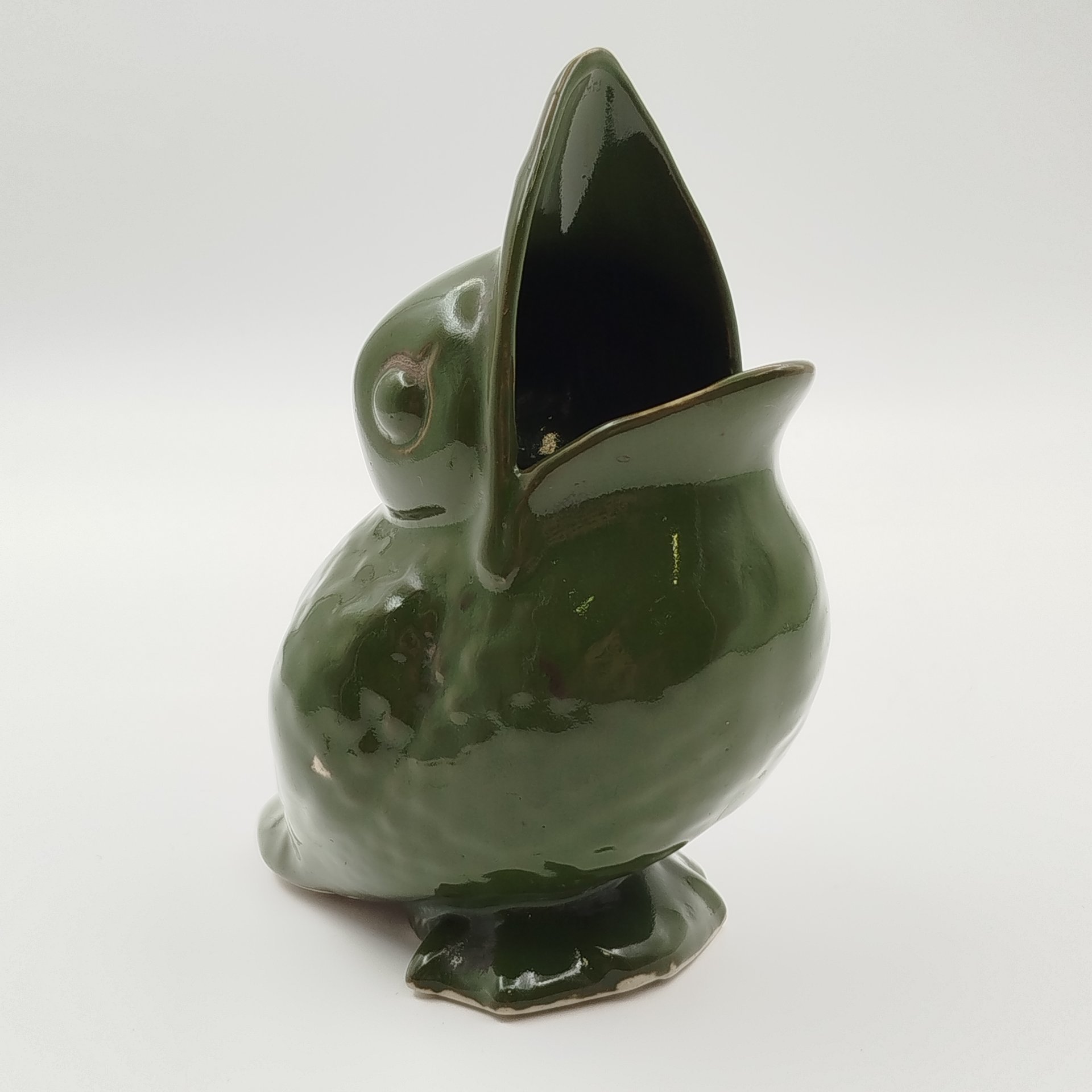 Карандашница "Галчонок", фарфор, крытье, Дмитровский фарфоровый завод (ДФЗ Вербилки), СССР, 1940-1960 гг.