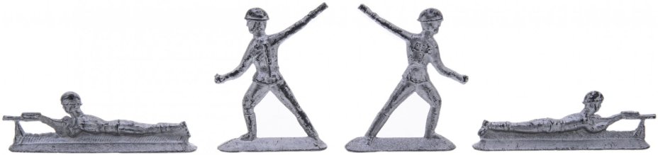 Набор оловянных солдатиков в подборе (8 шт.), олово, СССР, 1970 - 1990 гг.
