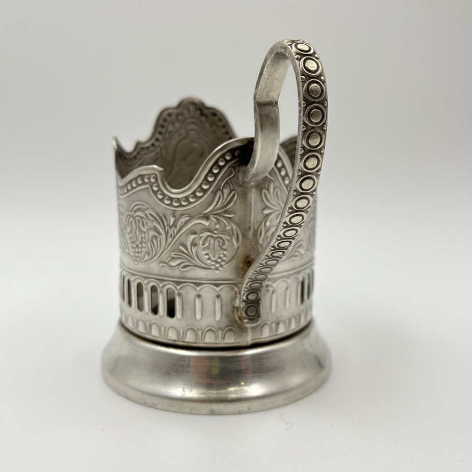 Подстаканник "Советский космос", мНЦ (медь-никель-цинк), Кольчугинский завод цветных металлов, СССР, 1970-1980 гг.