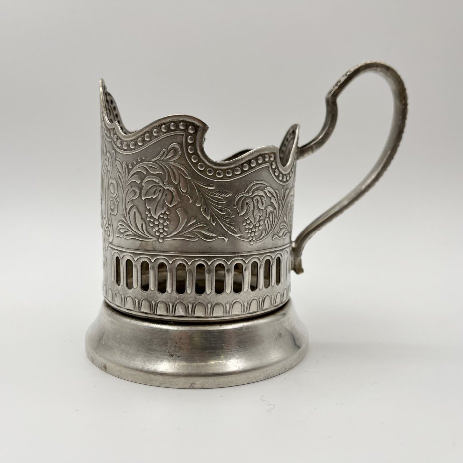 Подстаканник "Советский космос", мНЦ (медь-никель-цинк), Кольчугинский завод цветных металлов, СССР, 1970-1980 гг.