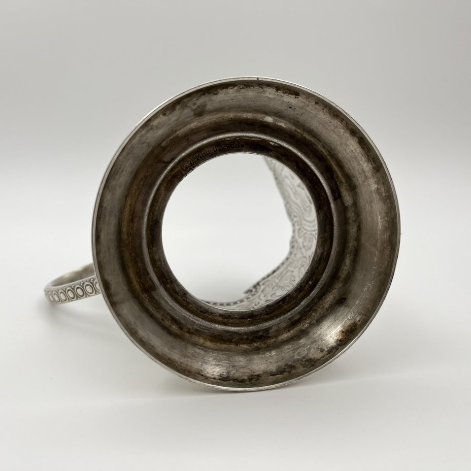 Подстаканник "Советский космос", мНЦ (медь-никель-цинк), Кольчугинский завод цветных металлов, СССР, 1970-1980 гг.