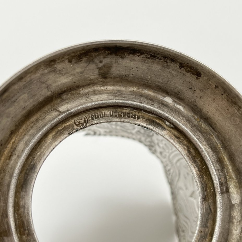 Подстаканник "Советский космос", мНЦ (медь-никель-цинк), Кольчугинский завод цветных металлов, СССР, 1970-1980 гг.