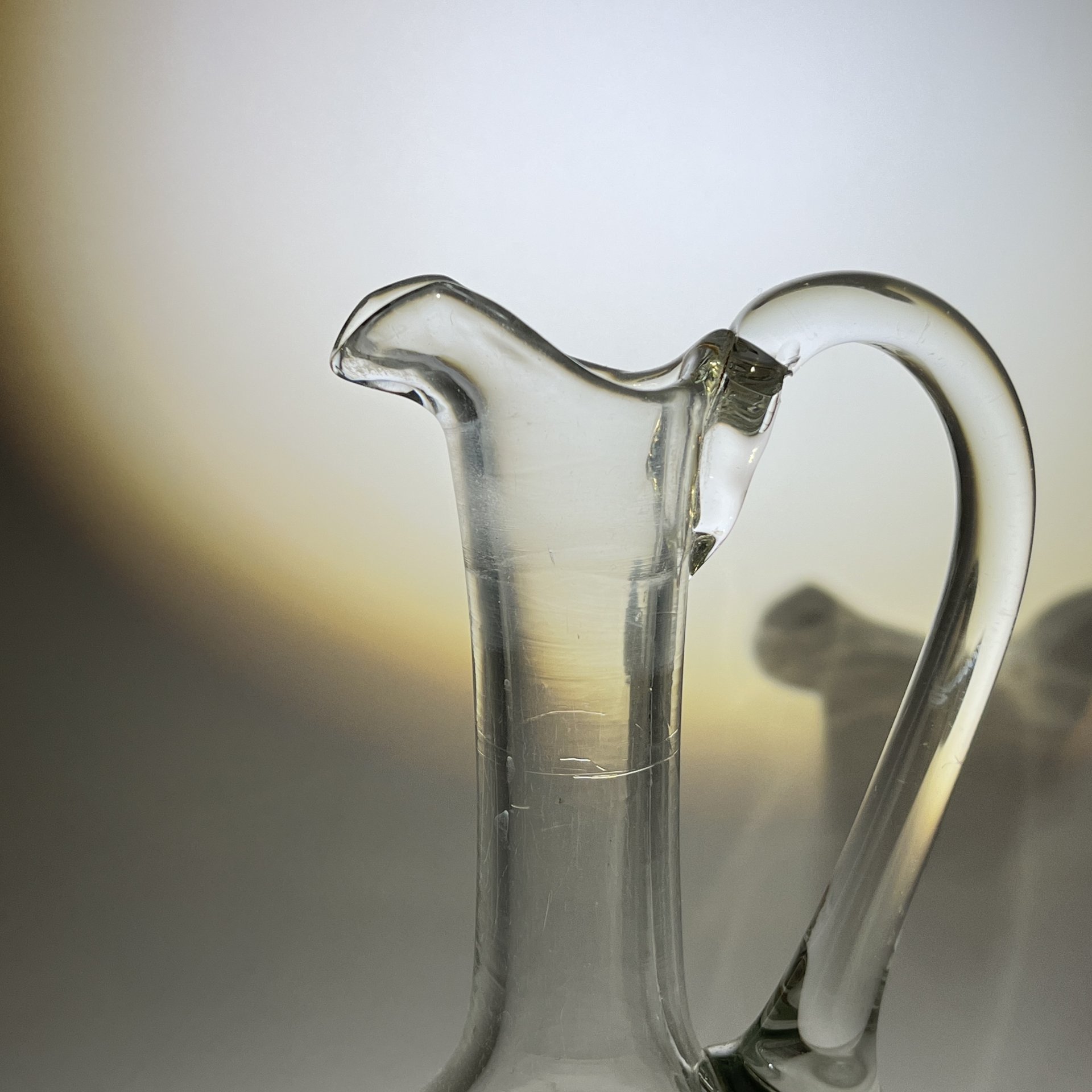 Графин с изящной ручкой, стекло, Российская империя, 1900-1915 гг.