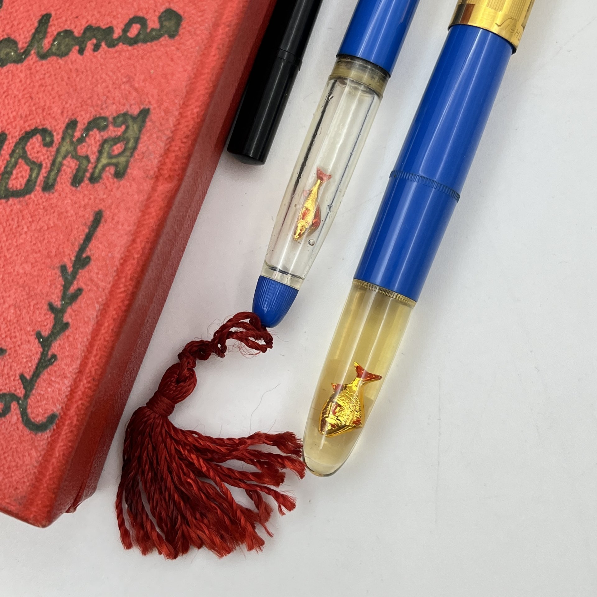 Ручка перьевая и карандаш "Золотая рыбка"  в оригинальной коробке
