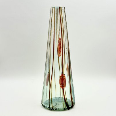 Ваза интерьерная, строгой формы, в стилистике Lino Tagliapietra, стекло, Murano, Murano