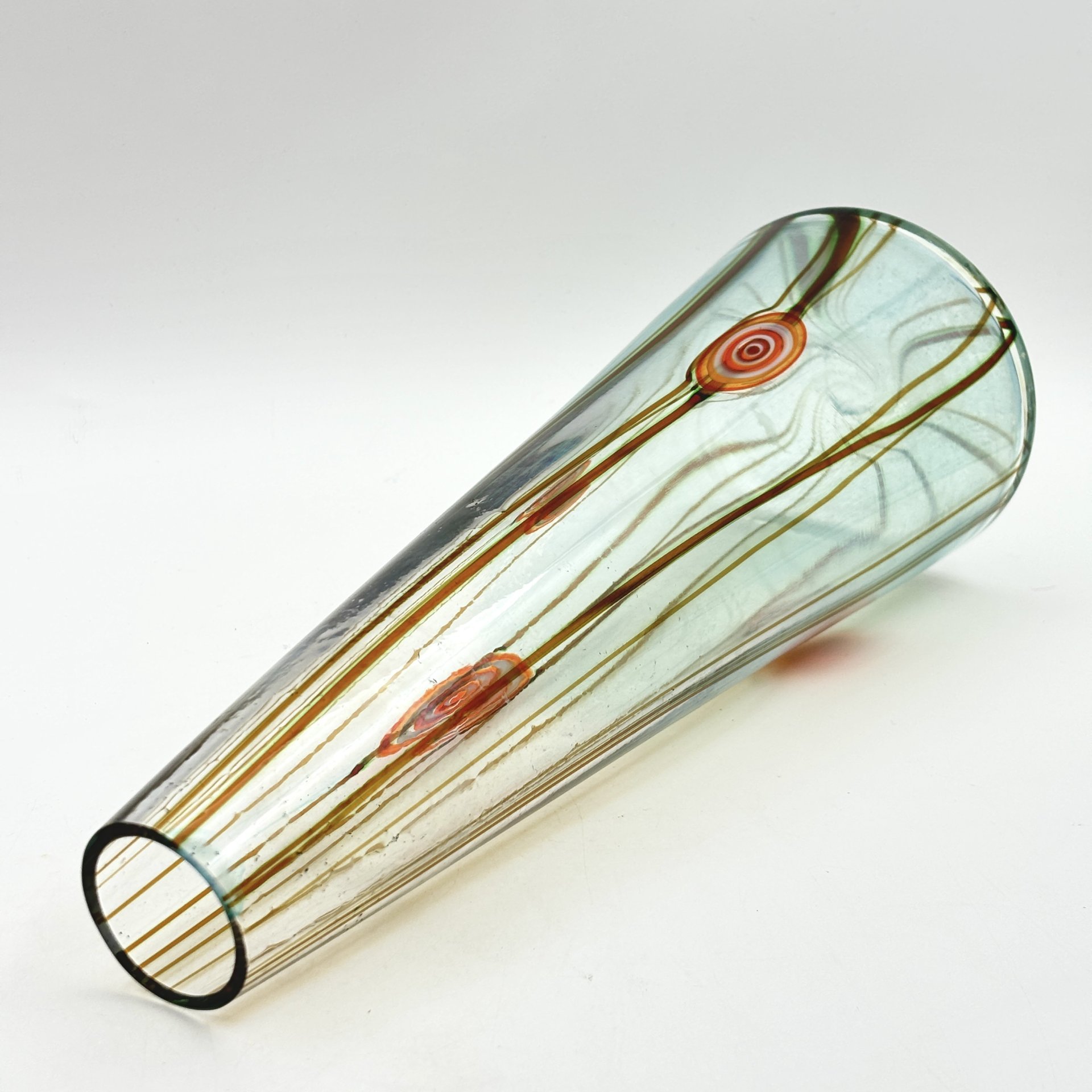 Ваза интерьерная, строгой формы, в стилистике Lino Tagliapietra, стекло, Murano, Murano