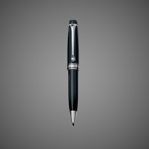 Шариковая ручка Aurora Optima Mini Black CT, в подарочной коробке, Лаки и смолы: смола, хром