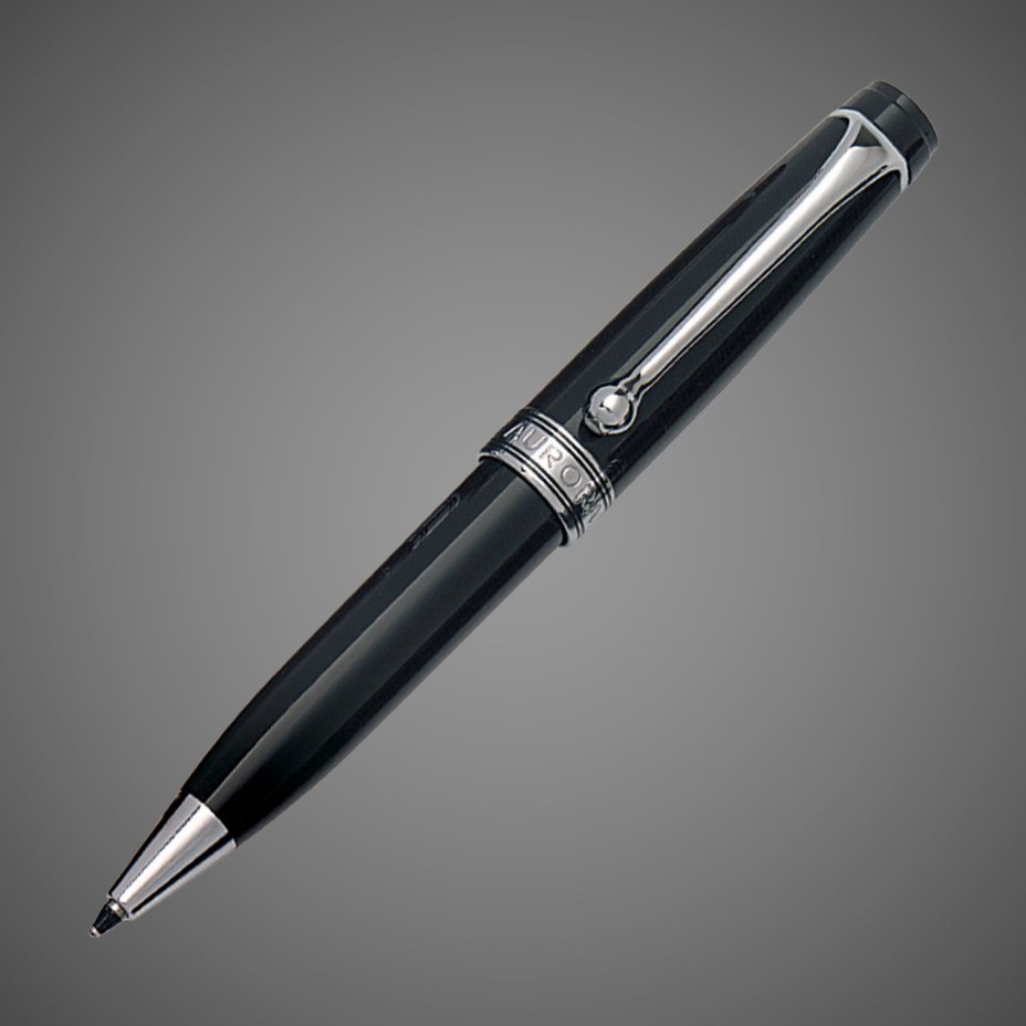 Шариковая ручка Aurora Optima Mini Black CT, в подарочной коробке, Лаки и смолы: смола, хром