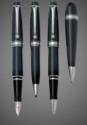 Шариковая ручка Aurora Optima Mini Black CT, в подарочной коробке, Лаки и смолы: смола, хром