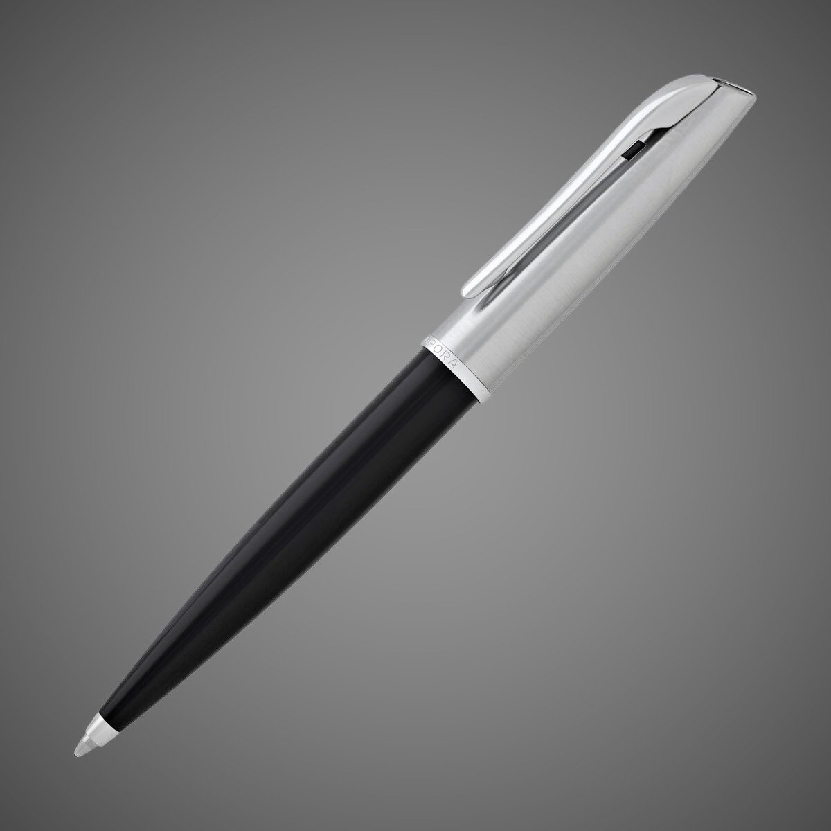 Шариковая ручка Aurora Style Metal Black CT, в подарочной коробке, Лаки и смолы: смола, хром