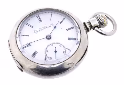 Часы карманные "Elgin", металл, г. Чикаго, США, 1874-1900 гг.