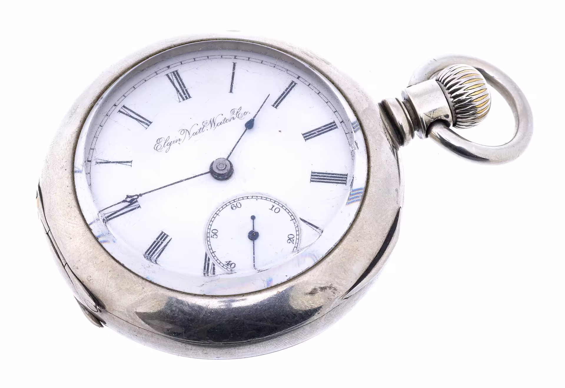 Часы карманные "Elgin", металл, г. Чикаго, США, 1874-1900 гг.