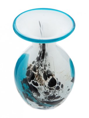 Ваза с абстрактным узором, стекло, фирма "Mdina Glass", Мальта, 2000-2015 гг.