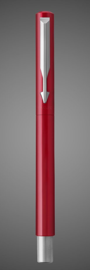 Перьевая ручка Parker Vector Standard F01, цвет: Red, Металлы: латунь, пластик, хром