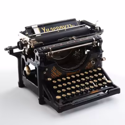 Печатная машинка "Ундервудъ", металл, дерево, покраска, "Underwood Typewriter Company и Sundstrand Corporation", Европа, 1900-1931 г.