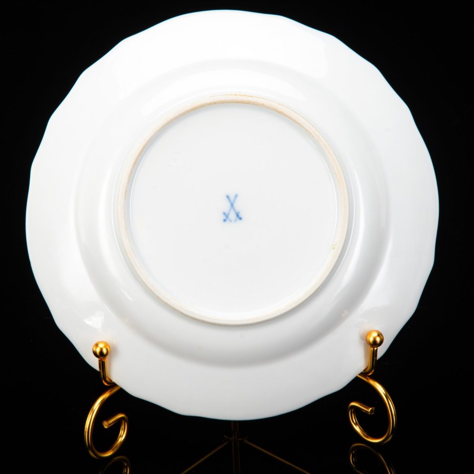 Тарелка десертная (пирожковая) "Мейсенский букет", Meissen (Мейсенский фарфор)