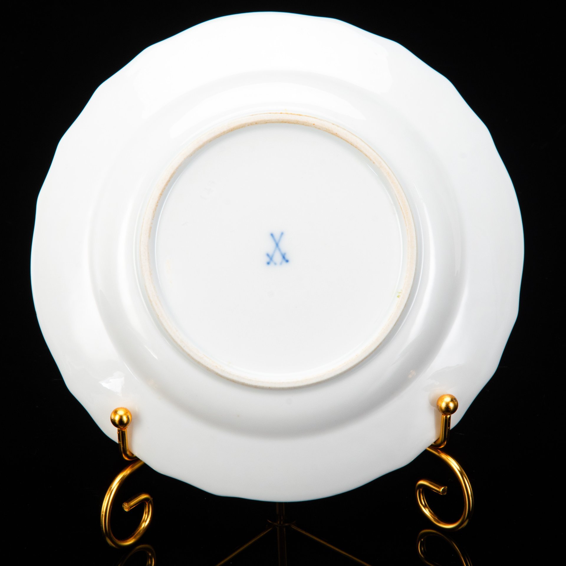 Тарелка десертная (пирожковая) "Мейсенский букет", Meissen (Мейсенский фарфор)