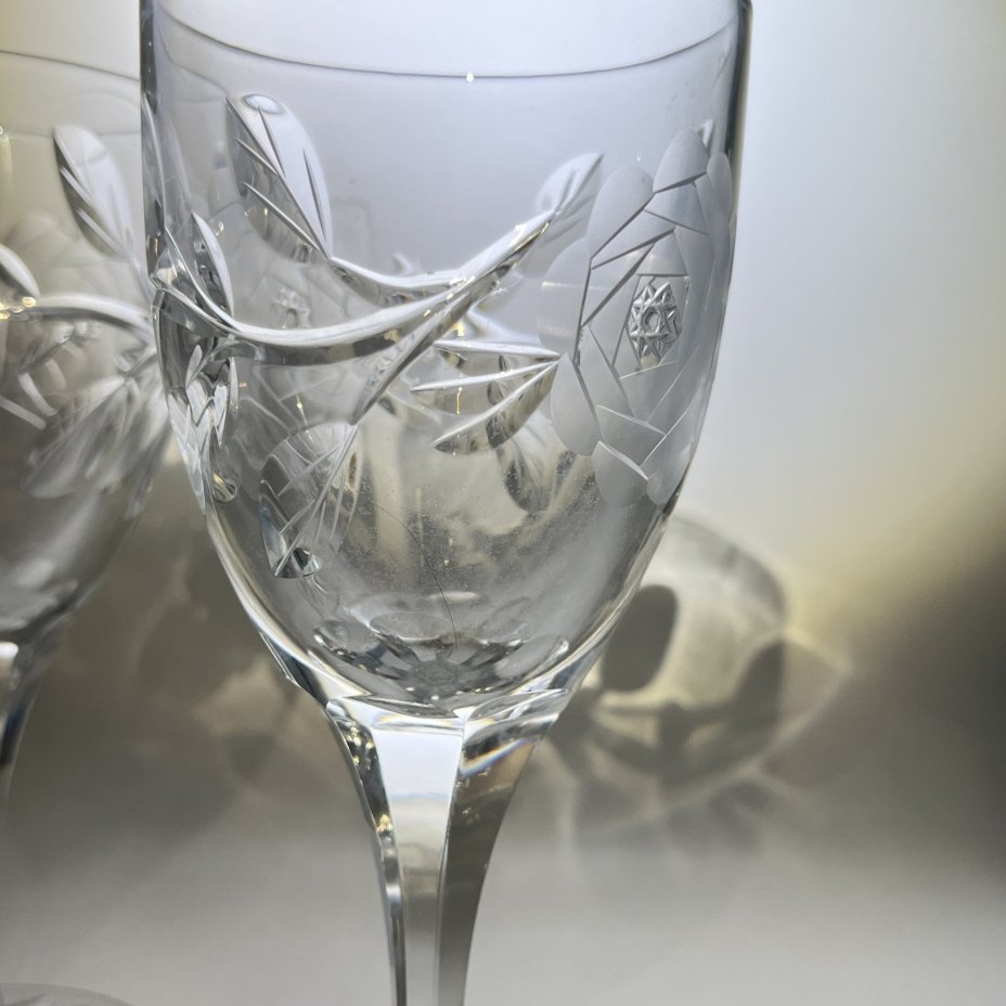 Набор из 2 бокалов с цветочным декором