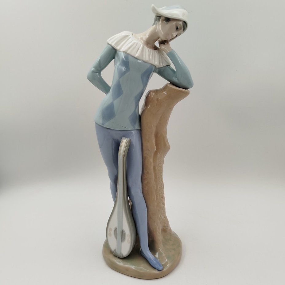 Статуэтка "Арлекин" (склейка), бисквит, роспись, NAO Porcelain, Испания, 1970-1990 гг.